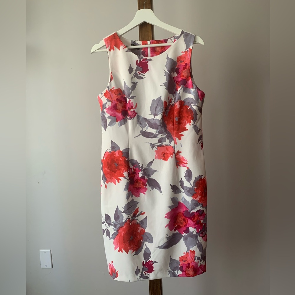 NWT MARIO SERRANI | Floral Sheath Dress | Sz 10